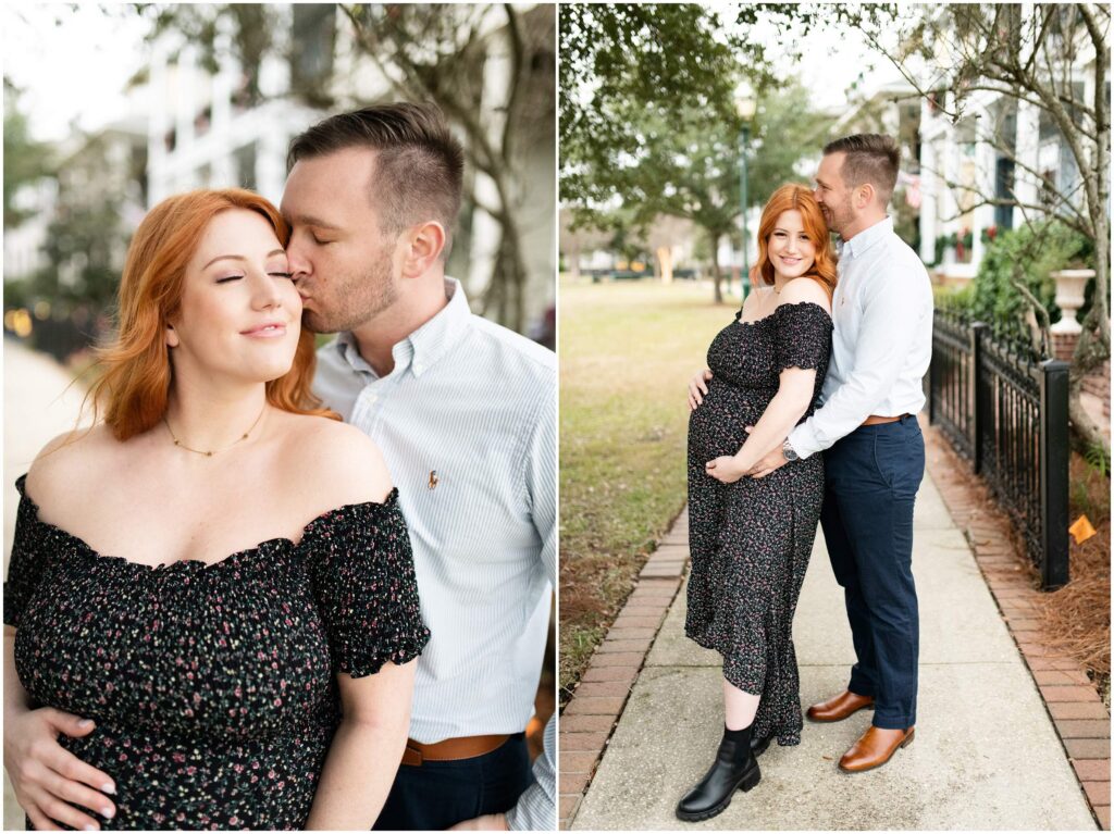 maternity session pensacola florida downtown park baby belly