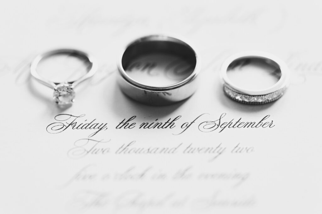 wedding rings details