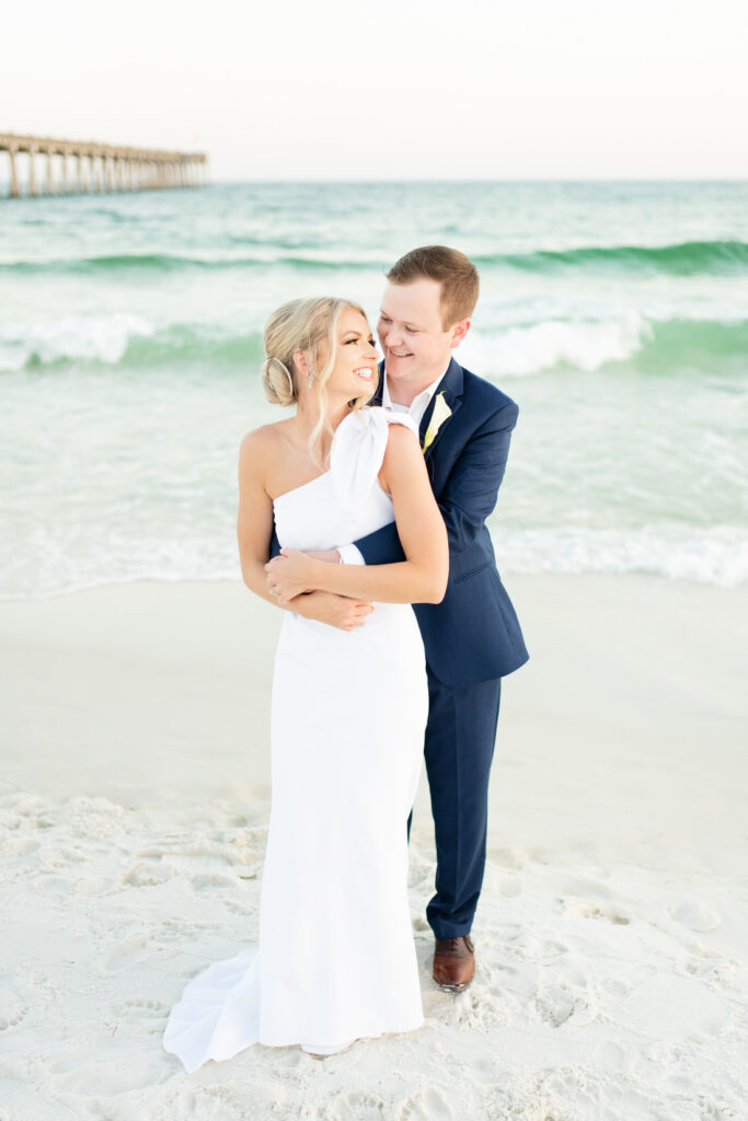 pier suite wedding pensacola beach venue bride groom
