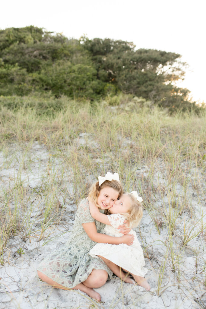 family session dunes pensacola beach sisters