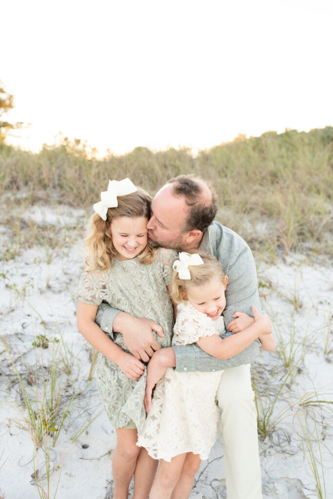 family session dunes pensacola beach daddy daughters